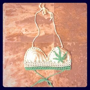 Sweet Leaf Crochet Bra